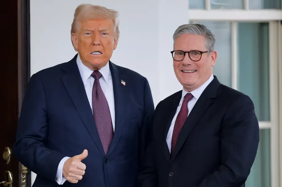 Donald Trump meets British Prime Minister Keir Starmer at the White House
